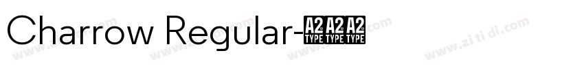 Charrow Regular字体转换